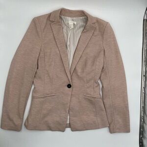 H&M light pink lined blazer size 4